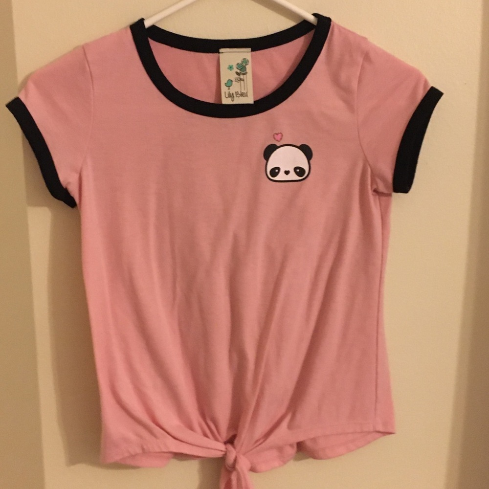 Pink Cute panda shirt